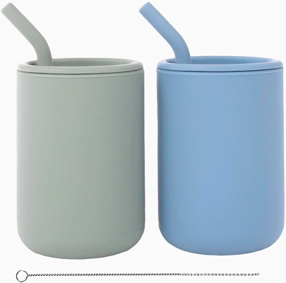 Хорошая цена. Прочная чашка Sippy силикона BPA свободная, течебезопасные чашки тренировки силикона онлайн