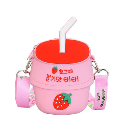 Хорошая цена. Кваи Силиконовый карандаш Чехла BPA Бесплатный канцелярский организатор Макияжный пакет Кроссбоди плечевая сумочка Сумка для детей Рождественский подарок онлайн