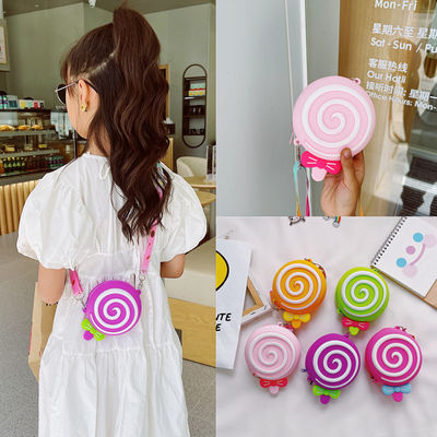 Хорошая цена. Лоли-поп Силиконовый круглый карандаш для канцелярских принадлежностей Карандашный пакет Школьные принадлежности Макияжный пакет Хранилище онлайн