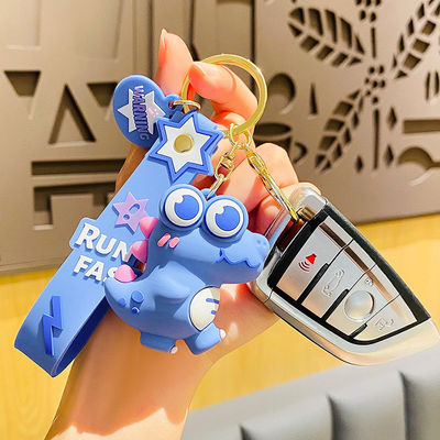 Хорошая цена. Милый мультсериал ключевой коробки подвеска Силиконовая бумага Новинка Динозавр Зачарование ключик для мальчиков девочек онлайн