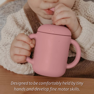Multicolor безвкусная чашка Sippy соломы силикона, Microwaveable силикон уча чашку