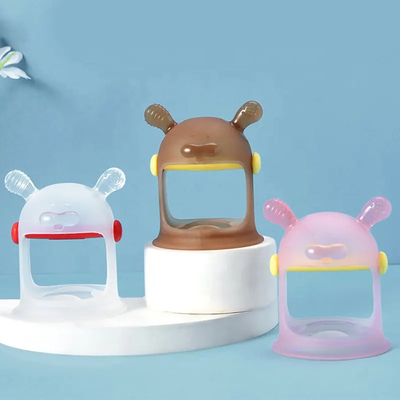 Хорошая цена. Безвредное игрушек BPA Washable силикона трещотки младенца сензорное свободное онлайн