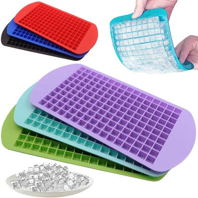 Продовольственный класс Ice Cube Tray с крышкой и корзиной для морозильника
