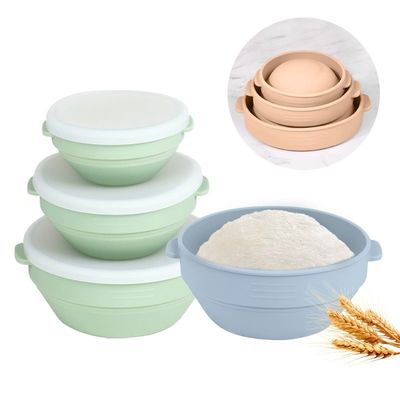 качество Upgraded Silicone Sourdough Bread Proofing Basket With Handles - Reinforced Rim Support, 9 Inch Round Foldable Bowls For Sourdough Bread Baking, Oven & Dishwasher Safe-BPA Free завод
