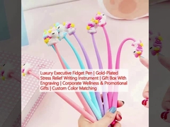 Роскошная ручка-фиджет. Золотопокрытый письменный инструмент для снятия стресса. Подарочная коробка с гравировкой. Корпоративные подарки для оздоровления и рекламы.