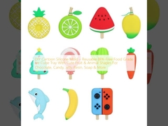 Силиконовая форма для самостоятельного изготовления мультфильмов – многоразовый лоток для кубиков льда из пищевого силикона без BPA с милыми формами фруктов и животных для шоколада, конфет, желе, смолы, мыла и многого другого